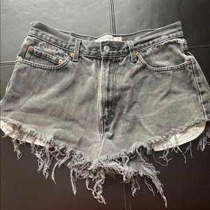 Levi's Charcoal Denim Shorts